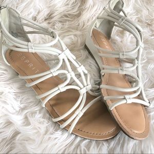 { ESPIRIT } Taupe Strappy Wedge Sandal